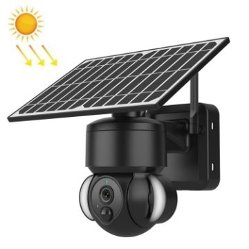 SHIWOJIA 4G Solar Dome IP Camera, 3MP, IP66 Waterproof, Night Vision, US - 1