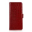 Xiaomi 14 Ultra Red Crocodile Cowhide Leather Phone Case - 3