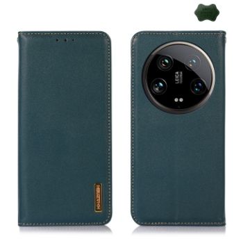 Xiaomi 14 Ultra KHAZNEH Green Nappa Leather Phone Case - 1