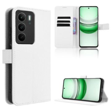 Realme C71 4G White Diamond Texture Leather Phone Case - 1