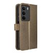 Realme C71 4G Brown Diamond Texture Leather Phone Case - 3