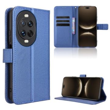 Huawei nova 14 Ultra 5G Blue Diamond Texture Leather Phone Case - 1