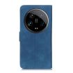 Xiaomi 14 Ultra KHAZNEH Blue Retro Texture Flip Leather Phone Case - 3