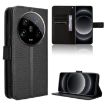 Xiaomi 14 Ultra Black Diamond Texture Leather Phone Case - 1