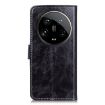 Xiaomi 14 Ultra Black Retro Crazy Horse Leather Phone Case - 3