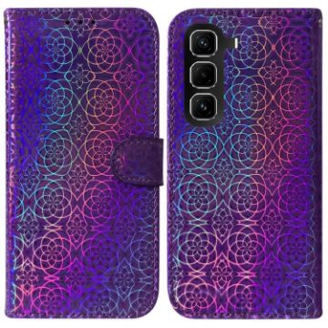 Infinix Hot 50 Pro+ 4G Purple Magnetic Buckle Leather Phone Case - 1