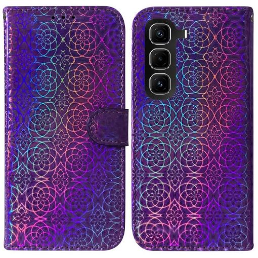 Infinix Hot 50 Pro+ 4G Purple Magnetic Buckle Leather Phone Case - 1