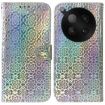 Infinix Zero 40 4G/5G Silver Leather Phone Case with Magnetic Buckle - 1