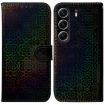Tecno Camon 40 Black Leather Phone Case with Magnetic Buckle - 1