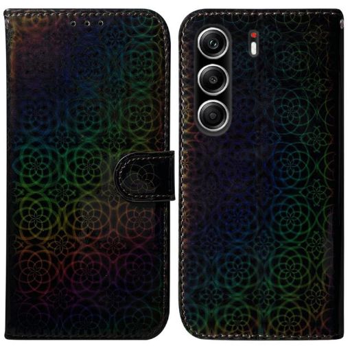 Tecno Camon 40 Pro 4G Black Magnetic Leather Phone Case - 1