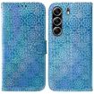 Tecno Camon 40 Pro 4G Blue Magnetic Buckle Leather Phone Case - 1