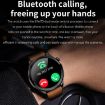 TK22 Smart Watch - 1.39" IP67 Waterproof, ECG/Blood Sugar, Blue Band - 8