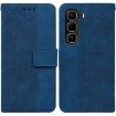 Infinix Hot 50 Pro 4G Blue Geometric Embossed Leather Phone Case - 1
