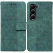 Infinix Hot 50 Pro 4G Green Geometric Embossed Leather Phone Case - 1