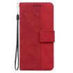 Infinix Hot 50 Pro 4G Red Geometric Embossed Leather Phone Case - 3