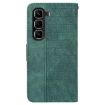 Infinix Hot 50 Pro+ 4G Green Geometric Embossed Leather Case - 4