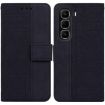 Infinix Hot 50 Pro+ 4G Black Geometric Embossed Leather Case - 1