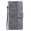 Infinix Zero 40 Geometric Embossed Leather Phone Case Grey 4G/5G - 3