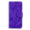Infinix Hot 50 Pro 4G Flip Leather Case - Tiger Embossing, Purple - 3