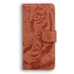 Infinix Hot 50 Pro 4G Brown Tiger Embossing Flip Leather Case - 3