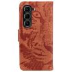 Infinix Hot 50 Pro 4G Brown Tiger Embossing Flip Leather Case - 4