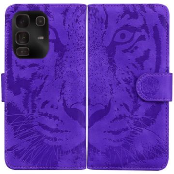 Infinix Note 50 Pro+ Purple Tiger Embossing Flip Leather Case - 1