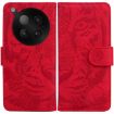 Infinix Zero 40 4G/5G Red Tiger Embossing Flip Leather Case - 1