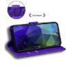 Infinix Zero 40 Flip Leather Case - Tiger Embossing Pattern, Purple - 6