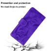 Infinix Zero 40 Flip Leather Case - Tiger Embossing Pattern, Purple - 7