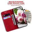 Infinix Zero 40 4G/5G Red Butterfly Rose Embossed Leather Case - 5
