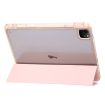iPad Pro 13 2024 Clear Acrylic 3-Fold Leather Case - Black - 6