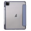 iPad Pro 13 2024 Clear Acrylic 3-Fold Leather Case - Lavender Purple - 3