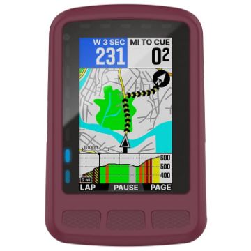 Wahoo Elemnt Roam WFCC4 Silicone Protective Case - Wine Red Stopwatch Cover - 1