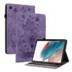 Samsung Galaxy Tab A8 10.5 2021 Butterfly Rose Leather Case Purple - 1