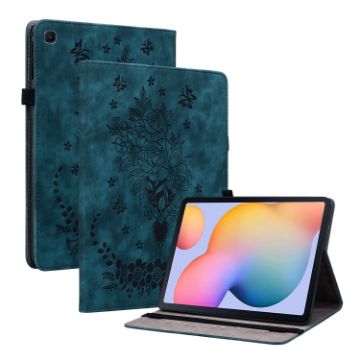 Samsung Galaxy Tab S5e T720/T725 Butterfly Rose Leather Case Dark Blue - 1