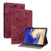 Samsung Galaxy Tab S4 10.5 SM-T830 Red Butterfly Rose Leather Case - 1