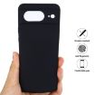 Google Pixel 8 Black Liquid Silicone Shockproof Phone Case - 6