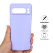 Google Pixel 8 Pro Purple Liquid Silicone Shockproof Phone Case - 4