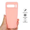 Google Pixel 8 Pro Pink Liquid Silicone Shockproof Phone Case - 4