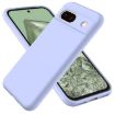 Google Pixel 8a Purple Liquid Silicone Shockproof Phone Case - 1