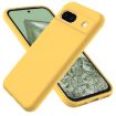 Google Pixel 8a Yellow Liquid Silicone Shockproof Phone Case - 1