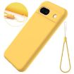 Google Pixel 8a Yellow Liquid Silicone Shockproof Phone Case - 2