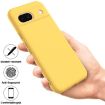 Google Pixel 8a Yellow Liquid Silicone Shockproof Phone Case - 4