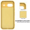 Google Pixel 8a Yellow Liquid Silicone Shockproof Phone Case - 7