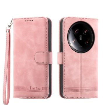 Xiaomi 14 Ultra Dierfeng Pink TPU + PU Leather Phone Case - 1