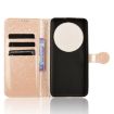 Xiaomi 14 Ultra Gold Honeycomb Dot Texture Leather Phone Case - 5