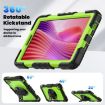 Lenovo Tab K9/One Silicone Hybrid Case with Strap - Yellow Green - 6