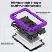 Lenovo Tab K9/One Silicone Hybrid Tablet Case with Strap - Purple - 3