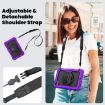 Lenovo Tab K9/One Silicone Hybrid Tablet Case with Strap - Purple - 8