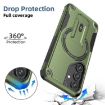 Samsung Galaxy A35 Armor MagSafe Holder Hybrid Phone Case - Army Green - 3
